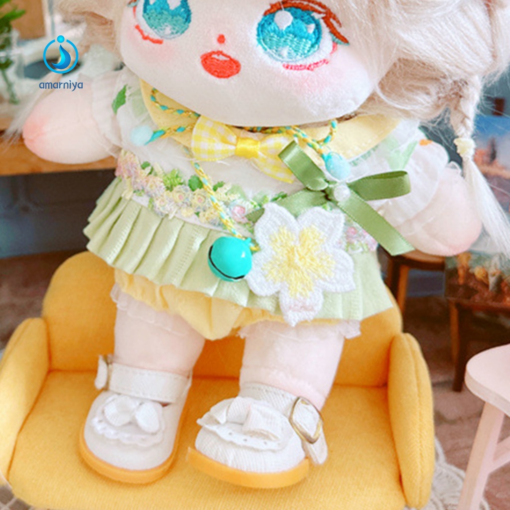 1 Bộ Áo Váy Búp Bê Bằng Cotton Dễ Thương