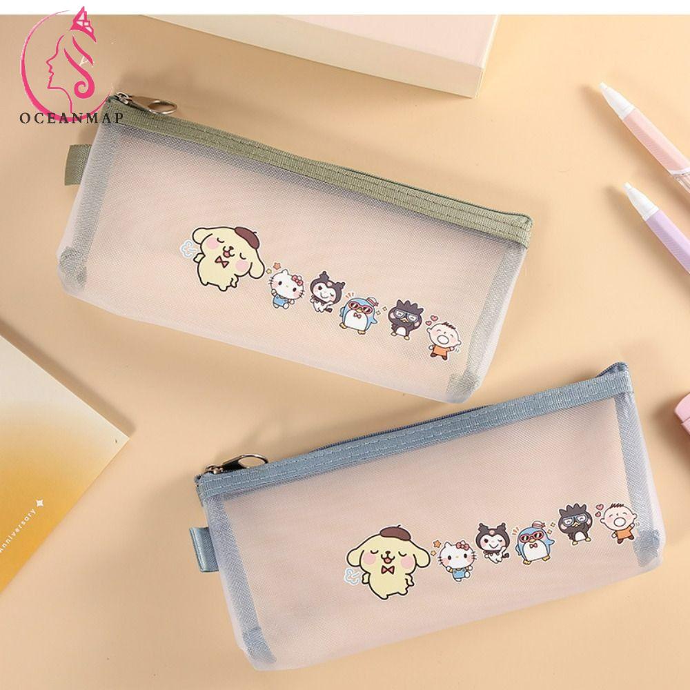 OCEANMAP Túi Lưới Trong Suốt Đựng Son Môi Kiểu Dáng Đơn Giản Tiện Lợi