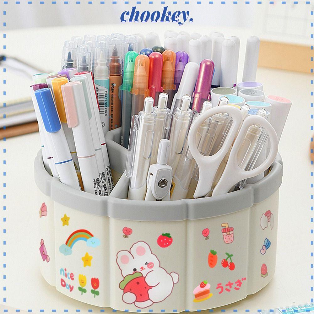 CHOOKEY Hộp Đựng Bút Đa Năng Xoay 360 Độ Kiểu Dáng Dễ Thương° Hộp Đựng Bút Hình Vòng Đu Quay Kích Cỡ Lớn Tiện Dụng