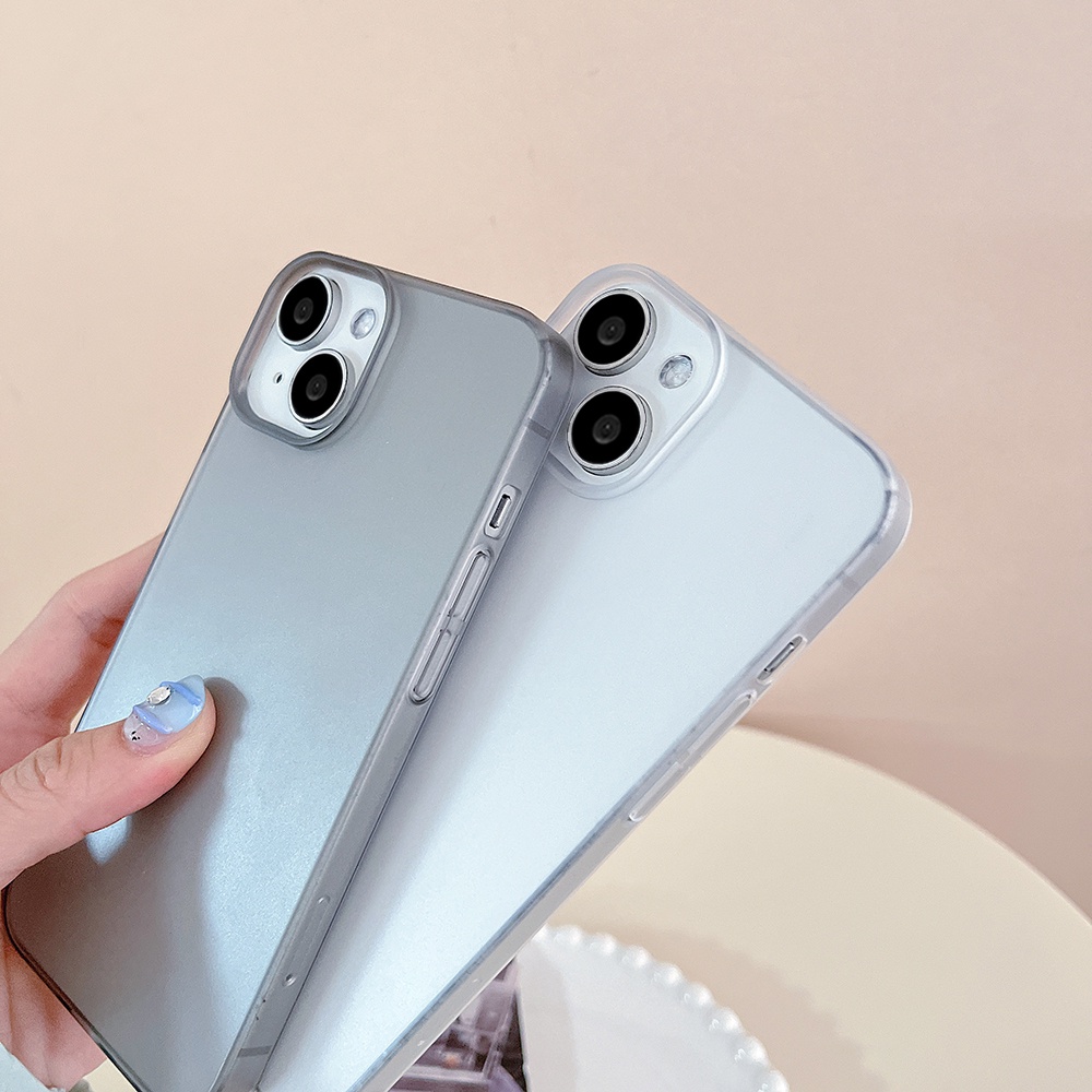 Ốp Điện Thoại TPU Mềm Chống Dấu Vân Tay Thiết Kế Đơn Giản Cho IPhone 12 13 14 Pro Max