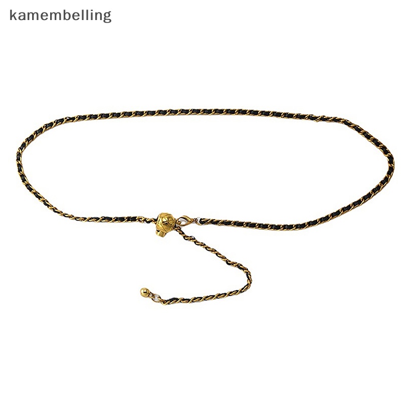 Thắt Lưng Dây Xích Kim Loại Thời Trang Cho Nữ