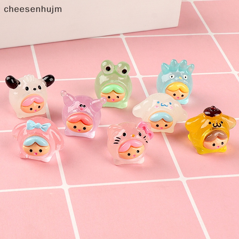 Set 3 Mặt Dây Chuyền Resin Phát Quang Hình Chữ Ch 3D DIY