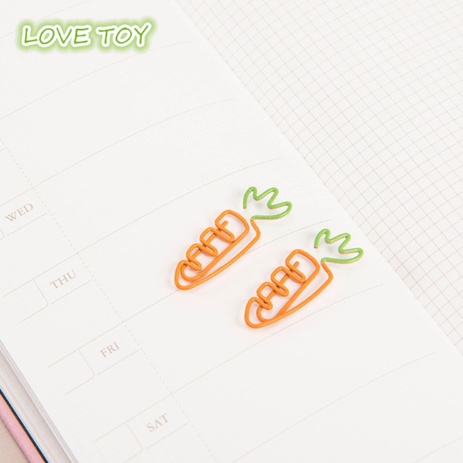 Set 20 Kẹp Giấy Họa Tiết Trái Cây Dễ Thương