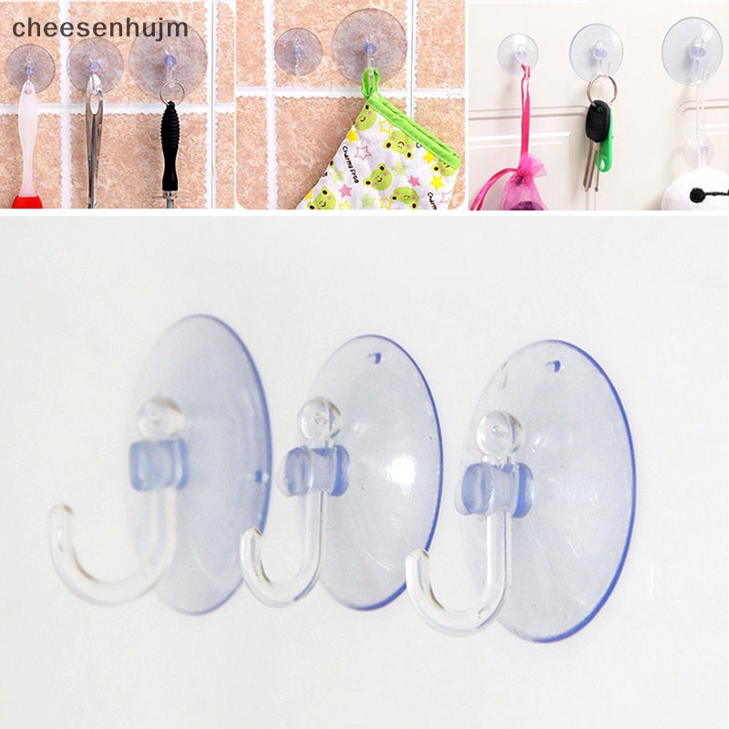 Móc Treo Đồ Trong Suốt Có Giác Hút Gắn Tường Tiện Dụng Cho Nhà Bếp / Phòng Tắm