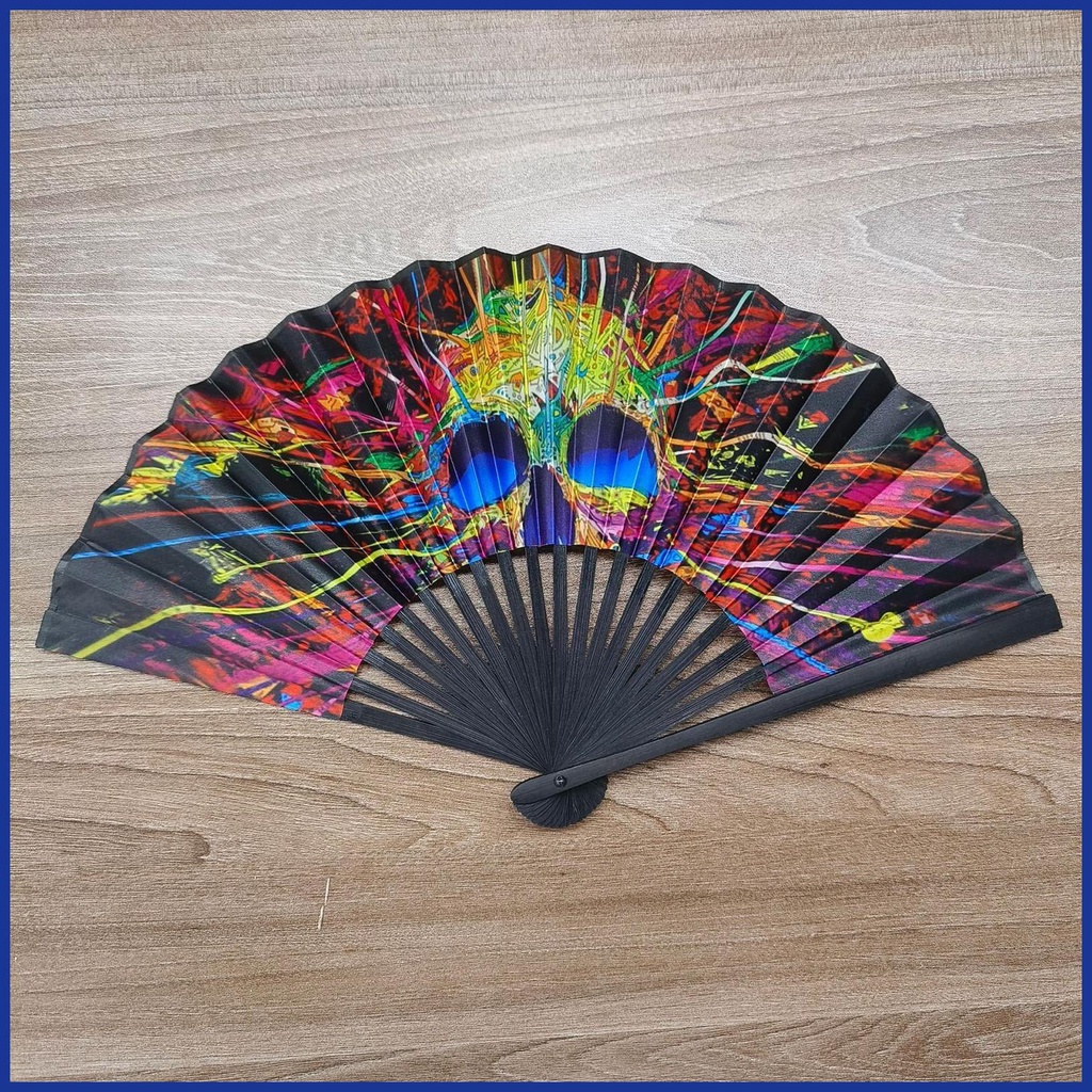 Quạt Gấp Cầm Tay Chất Liệu Tre Và Vải Satin Dùng Cho Tiệc Cưới