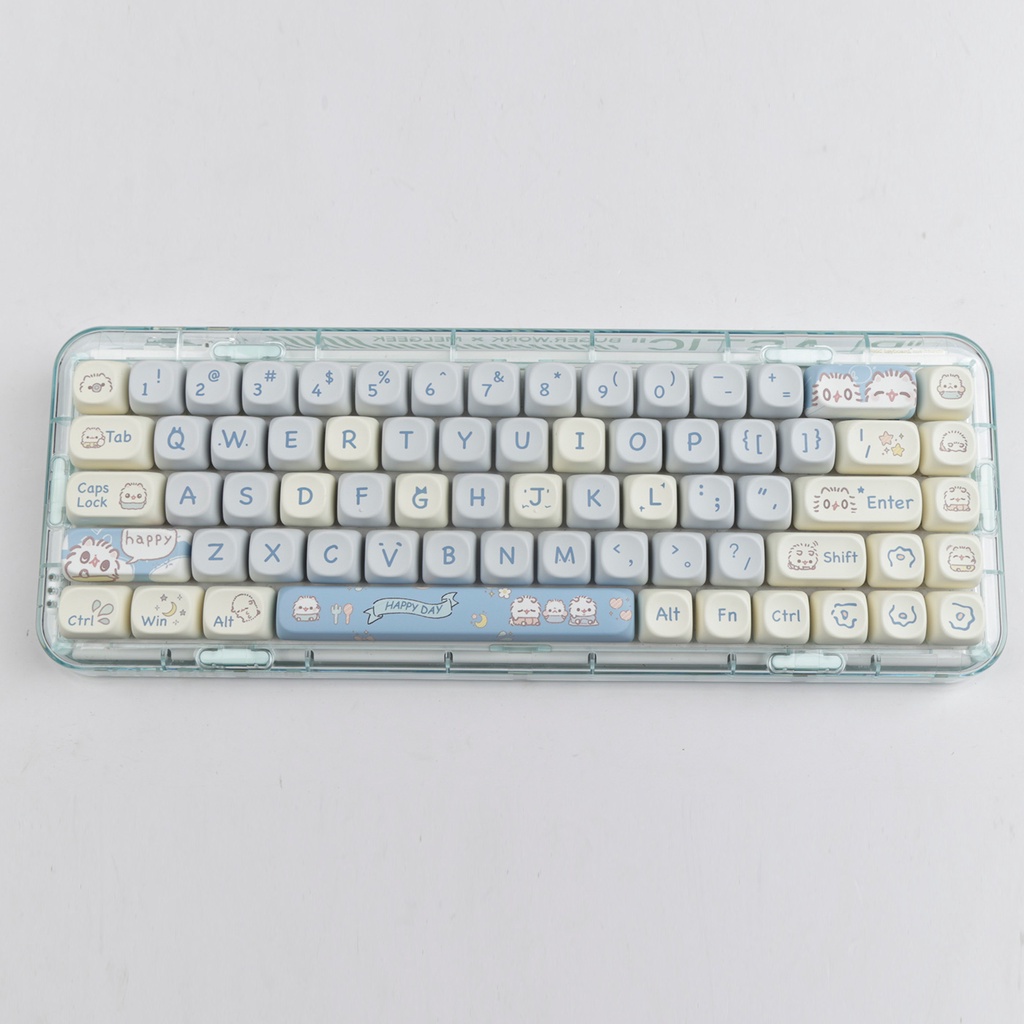 144 Phím Mèo Con Keycaps MOA Profile Mèo Anime PBT Dye Sub Cơ Keycap | BigBuy360 - bigbuy360.vn