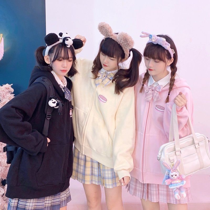 Áo Khoác Hoodie Mỏng Dáng Rộng Cỡ Lớn Kiểu Hàn Quốc Dễ Thương Cho Nữ