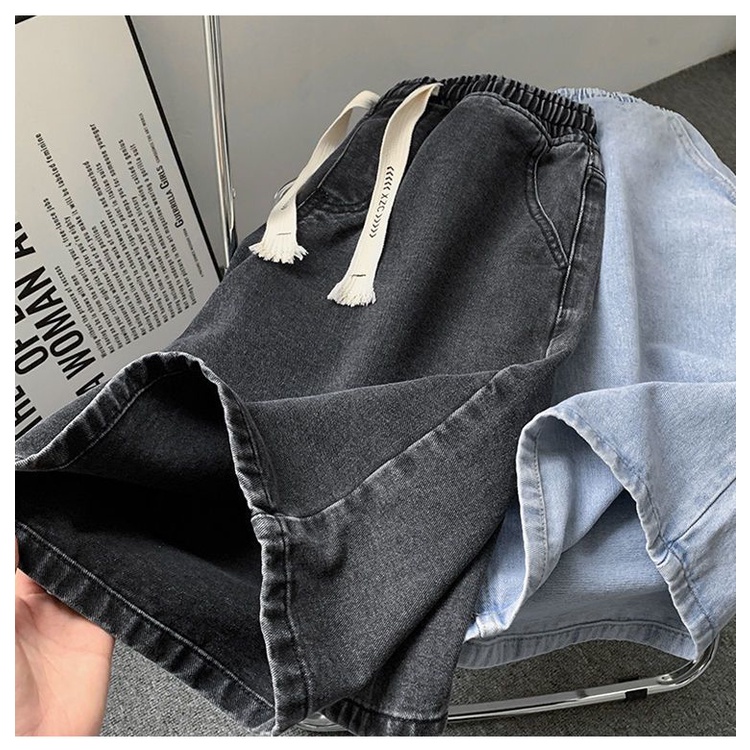 [LININ] Quần Short Denim Dáng Rộng Mỏng Phong Cách Mùa Hè Dễ Phối Đồ Cho Nữ