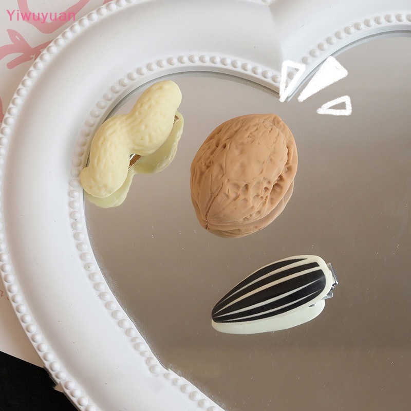 Kẹp Tóc Hình Hạt Đậu Phộng / Dưa Hấu Sáng Tạo Vui Nhộn Thời Trang Mới