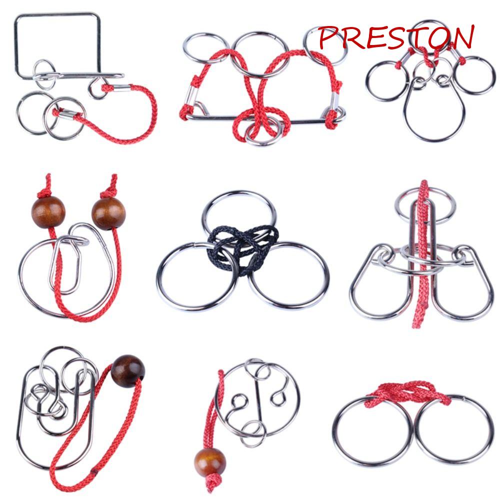 PRESTON Đồ Chơi Mở Khóa 3d Bằng Kim Loại Dành Cho Trẻ Em Và Người Lớn