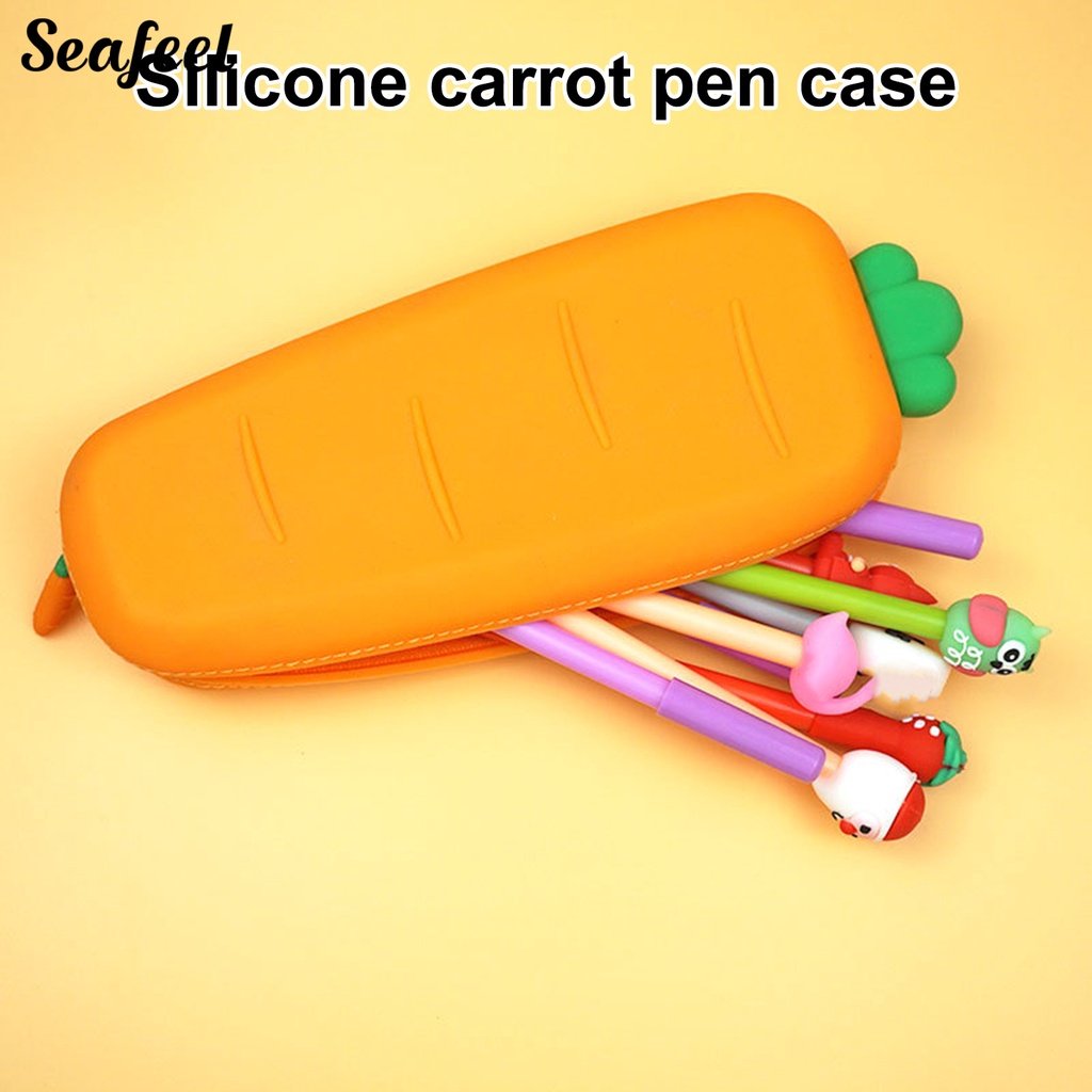 Túi Silicon Mềm Hình Củ Cà Rốt Hoạt Hình Đáng Yêu