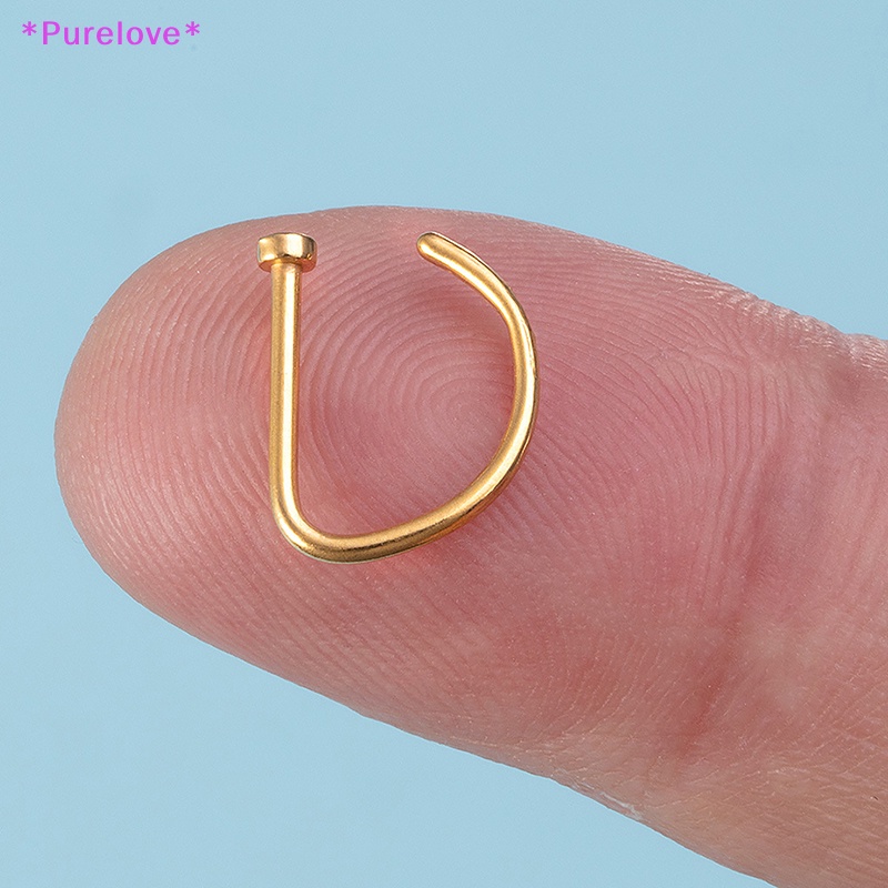 Set 3 Khuyên Mũi 18G Bằng Thép Không Gỉ Cá Tính Dành Cho Nữ Mới