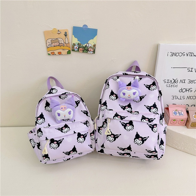 Ba Lô Đi Học / Du Lịch Họa Tiết Hoạt Hình Kuromi Melody Cinnamoroll Dễ Thương Cho Bé Trai Và Gái
