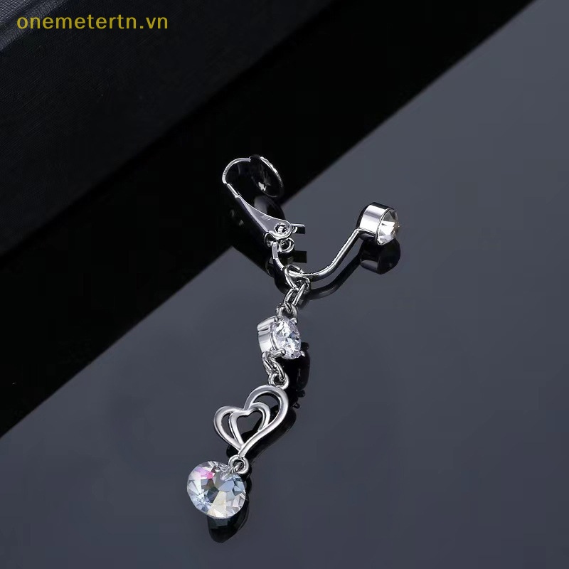 Khuyên RốN HìNh Tim ĐíNh Đá Zircon Giả Dễ Thương Cho Nữ