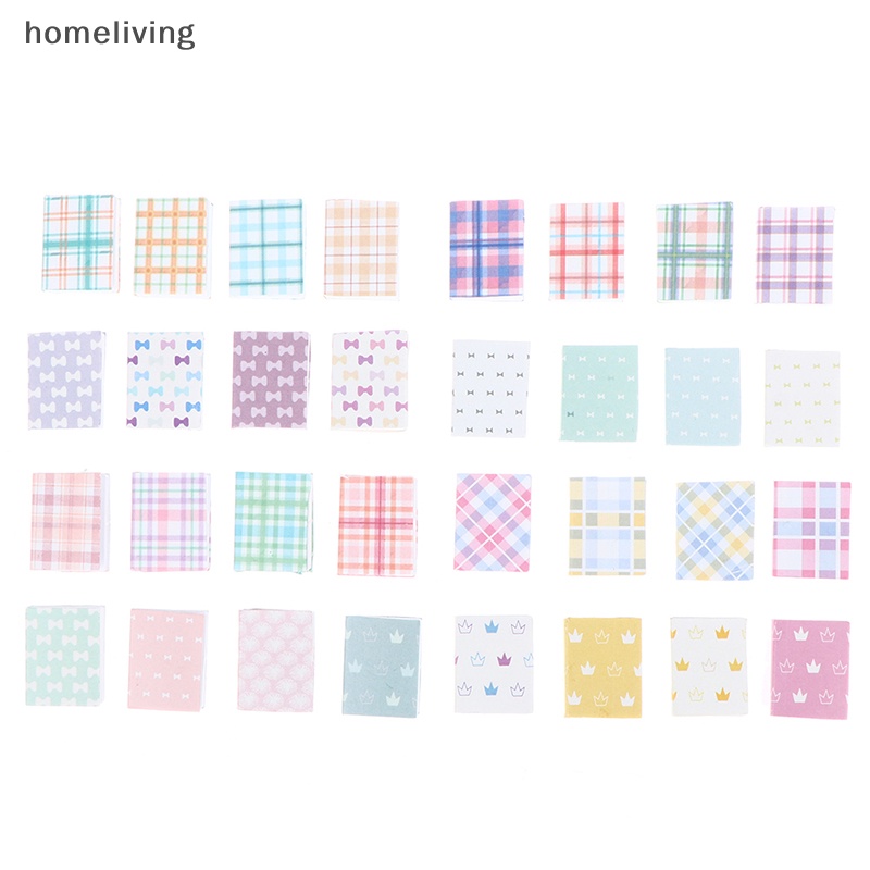 Set 4 Sổ Tay Đồ Chơi Kẻ Sọc Nhiều Màu Dành Cho Nhà Búp Bê