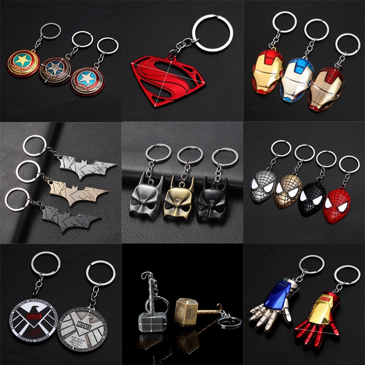 Móc Khóa Hợp Kim Hình Găng Tay Hulk Captain America Batman