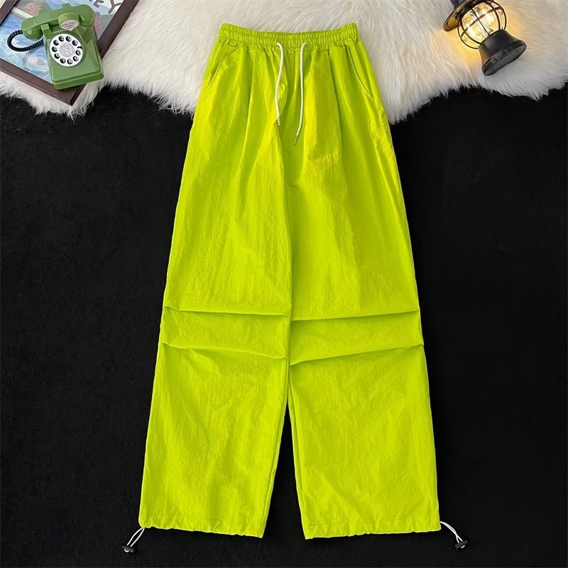 Quần Thể Thao Leo Núi Bằng Lụa Lạnh Mỏng Nhanh Khô Phong Cách Mỹ Dopamine Mới Cho Nam Và Nữ