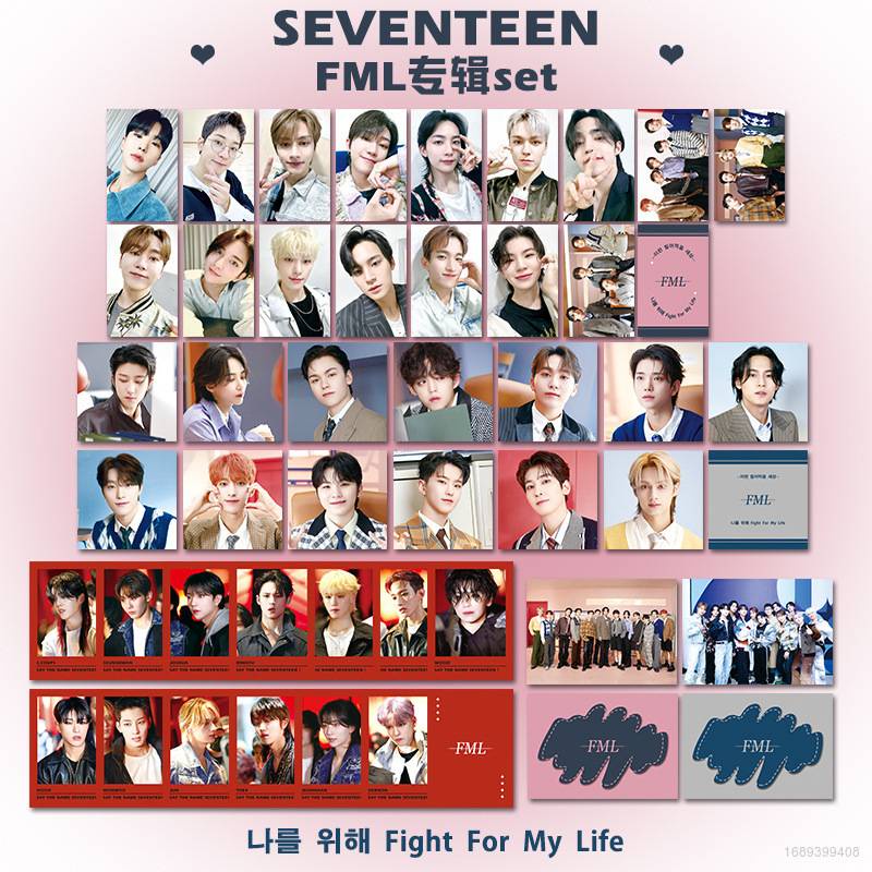 Set 16 Tấm Ảnh Lomo card Nhóm Nhạc SEVENTEEN FML MINGYU THE8