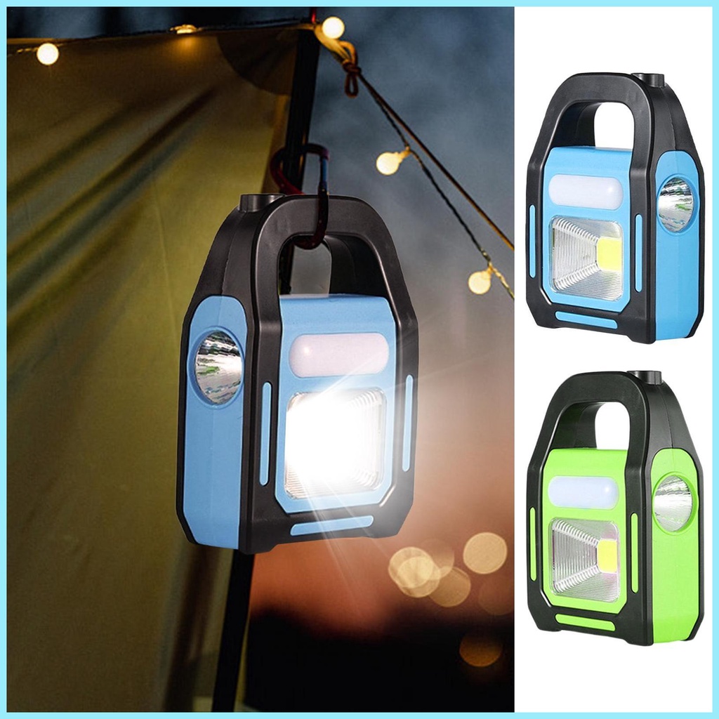 Đèn LED Năng Lượng Mặt Trời Chống Thấm Nước Kèm Sạc USB Tiện Dụng Mang Theo Cắm Trại