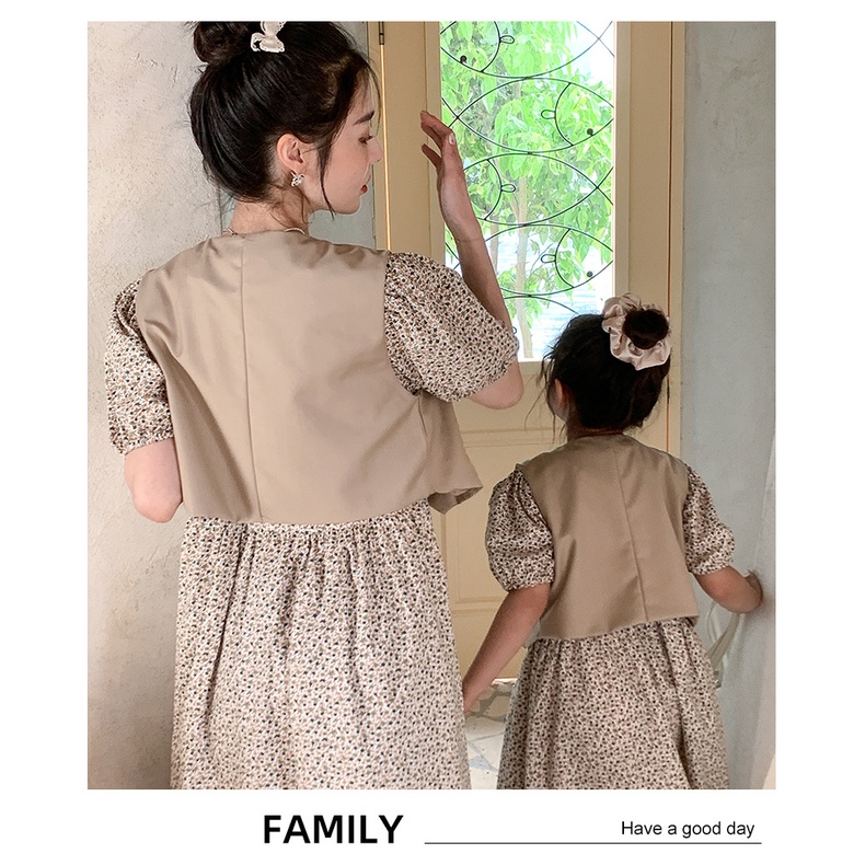 Bộ Đầm Công Chúa Hai Mảnh Thời Trang Mùa Hè Hàn Quốc 2023 Cho Mẹ Và Bé