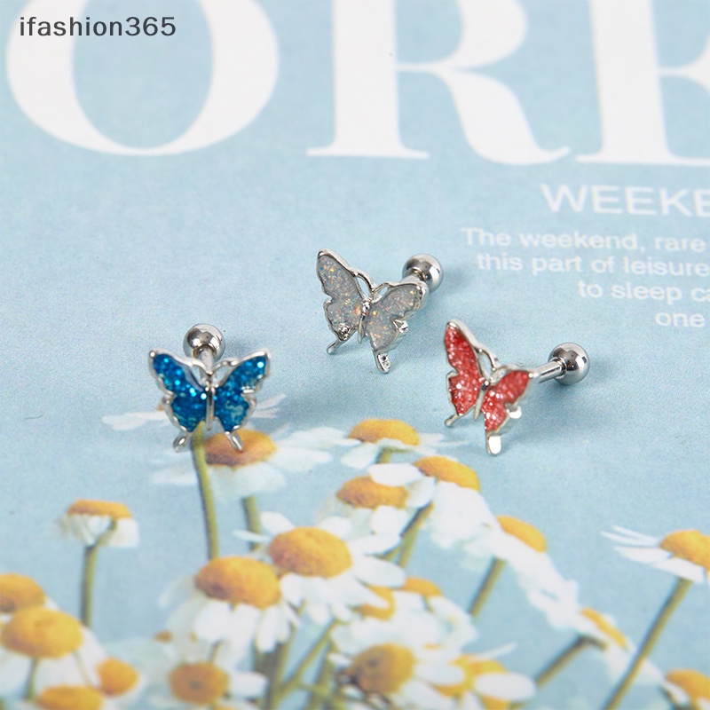 Phụ Kiện Trang Trí Móng / Rốn Hình Bướm Xoắn Ốc Nhiều Màu Thời Trang Dành Cho Nữ ifashion365