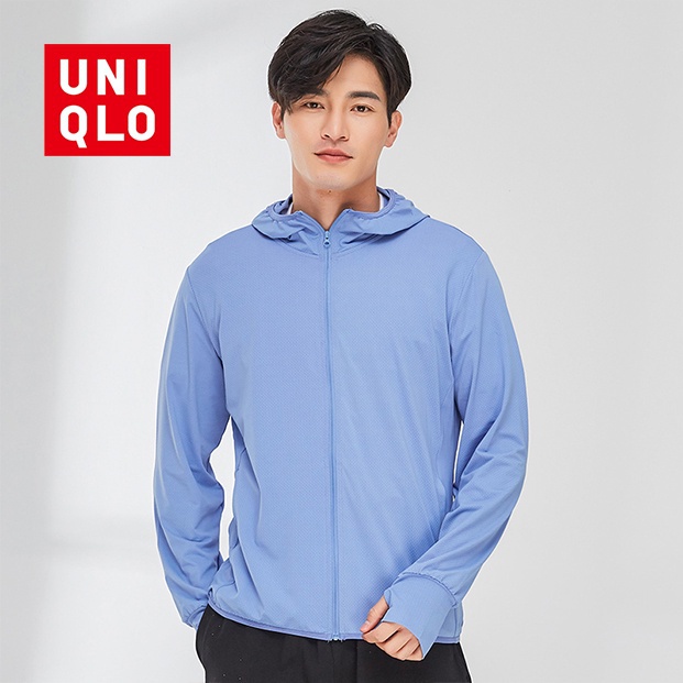 Áo Khoác Chống Nắng Uniqlo UPF50 + YKK Thoáng Khí Khô Nhanh Chống Mài Mòn Có Khóa Kéo Cho Nam