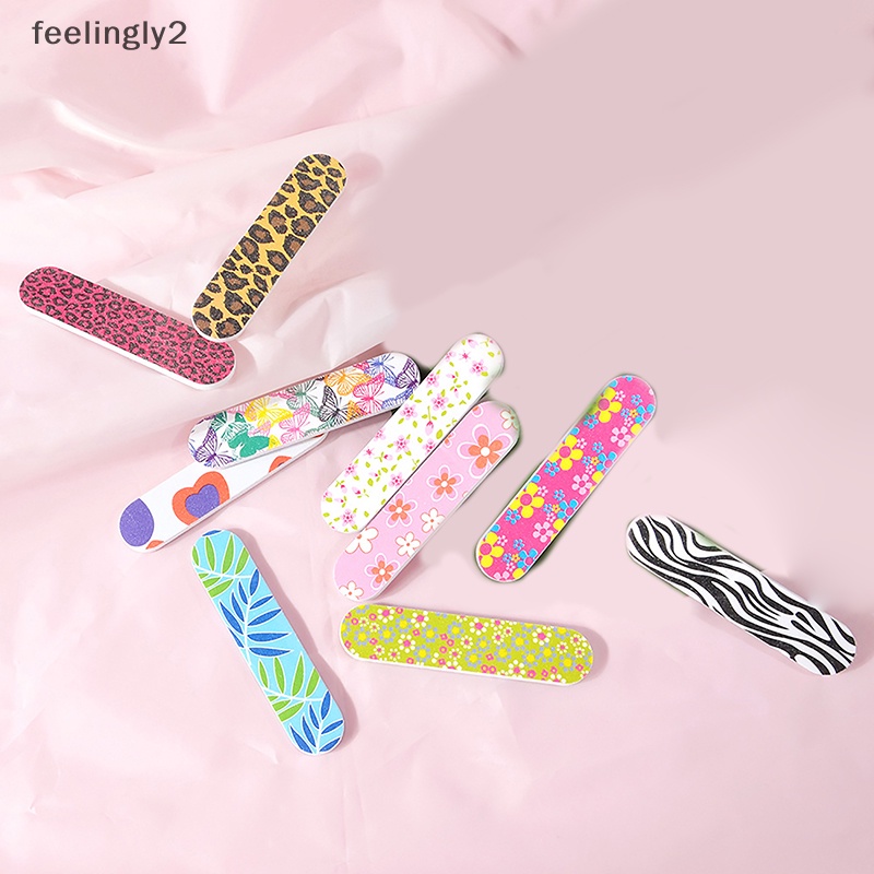 Dụng Cụ Dũa Móng Hai Mặt Mini In Họa Tiết Xinh Xắn Cho Salon