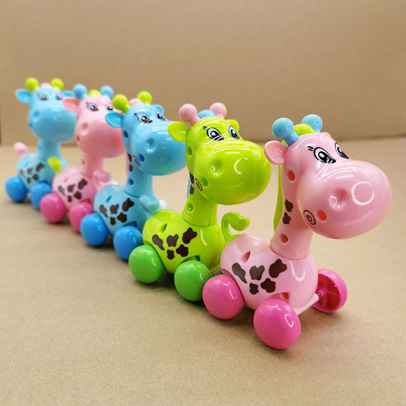 1 Đồ Chơi Lên Dây Cót Hình Con Hươu Cao Cổ Dễ Thương Màu Sắc Ngẫu Nhiên