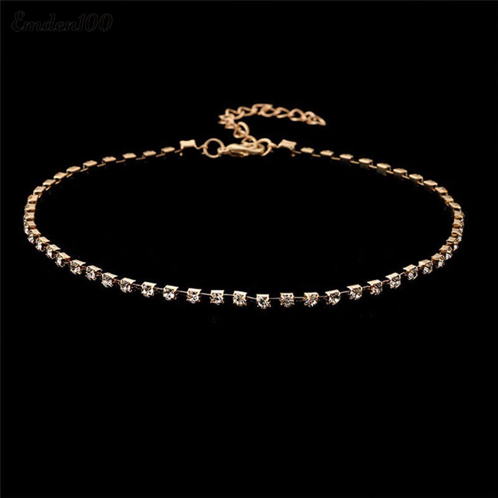 Vòng Cổ Choker Đính Đá Thời Trang Cho Nữ