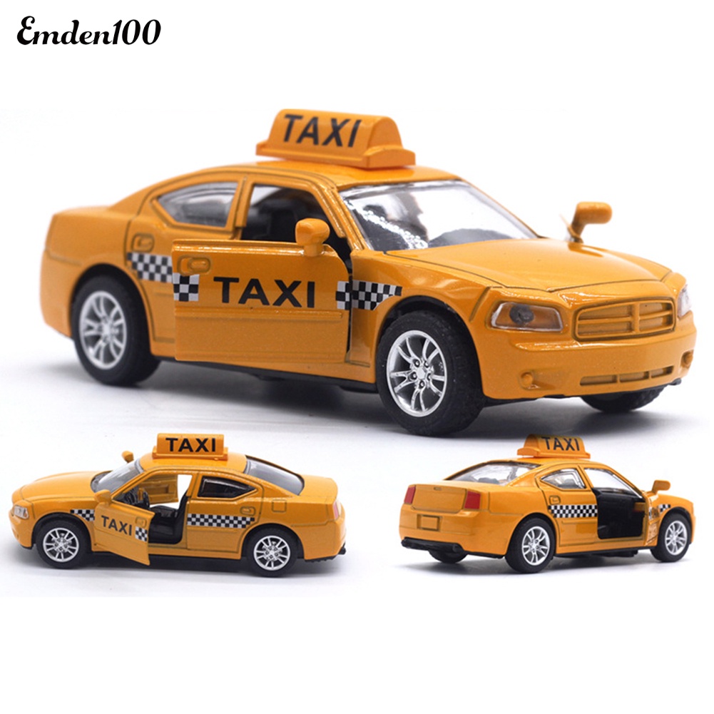 Mô Hình Xe Taxi Emden Emden 1 / 32 Bằng Hợp Kim Có Đèn LED Và Âm Thanh Giáo Dục Cho Bé
