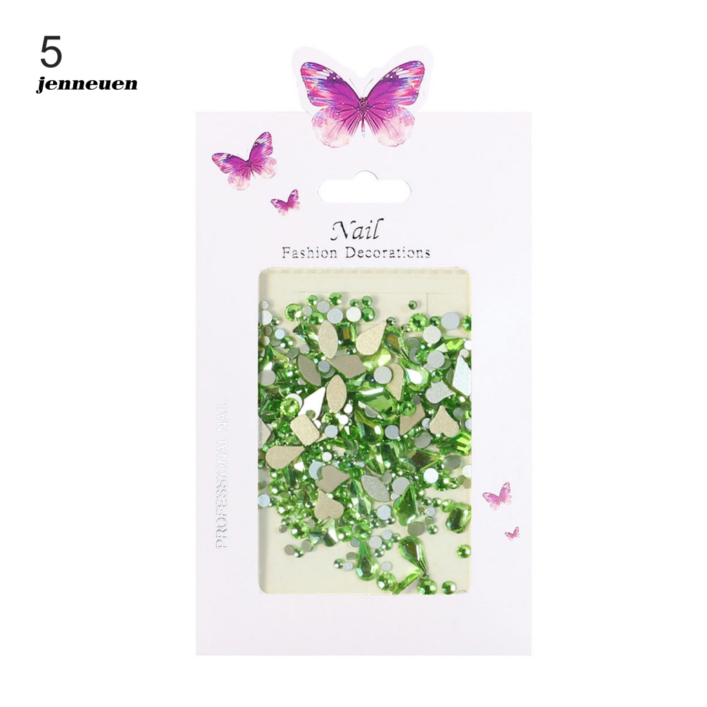 1 Túi Hạt Nhựa Resin Đính Trang Trí Móng Tay Độ Bóng Cao