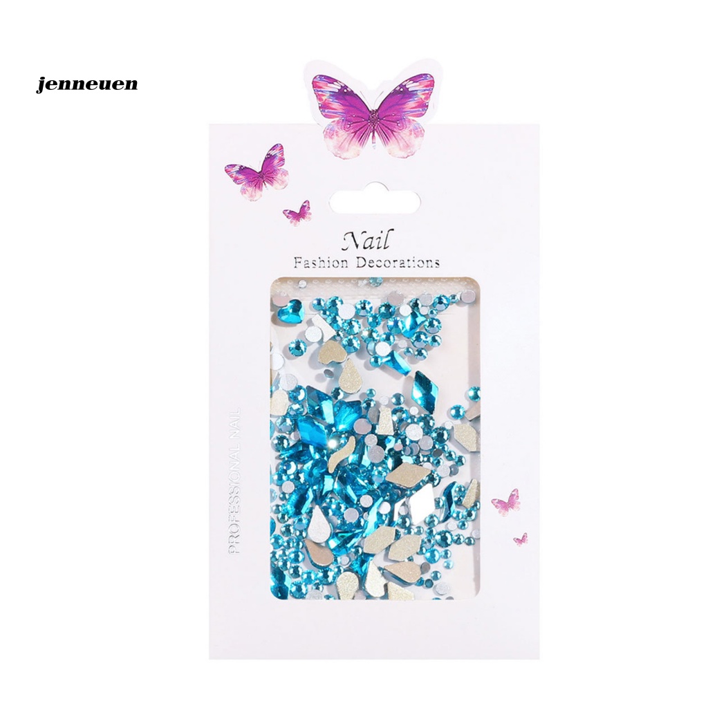 1 Túi Hạt Nhựa Resin Đính Trang Trí Móng Tay Độ Bóng Cao