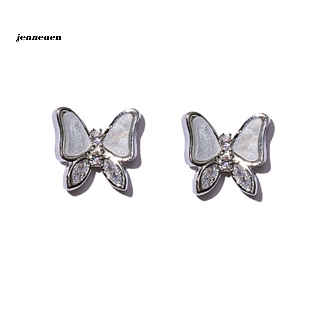 Set 2 Phụ Kiện Trang Trí Móng Tay Hình Bướm Trọng Lượng Nhẹ Thời Trang DIY