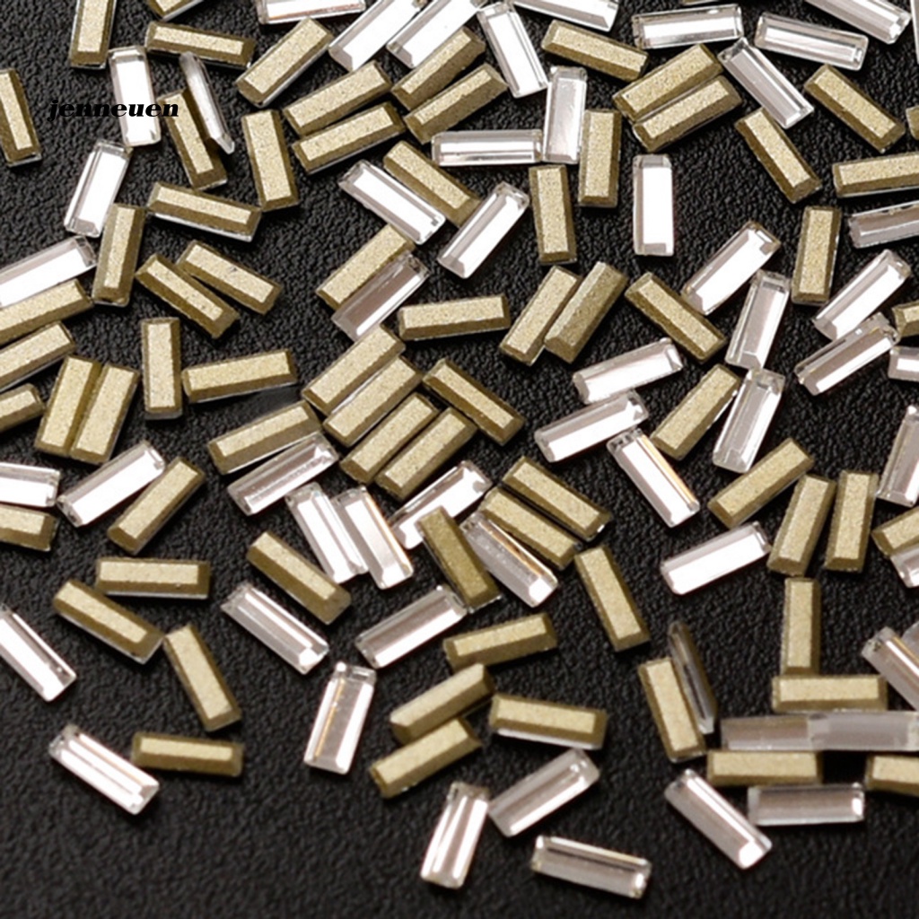 Set 200 Phụ Kiện Trang Trí Móng Tay Nghệ Thuật Sáng Bóng Chống Mài Mòn