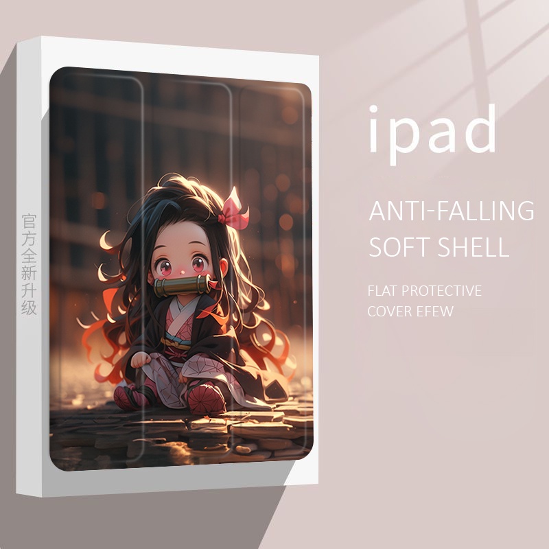 Bao Da Máy Tính Bảng Hình Demon Slayer Cho iPad mini1 / 2 / 3 / 4 / 5 / 6 air4 / 5 iPad 10.2 gen7 / 8 / 9 2022 pro11 gen10 iPad gen5 / 6