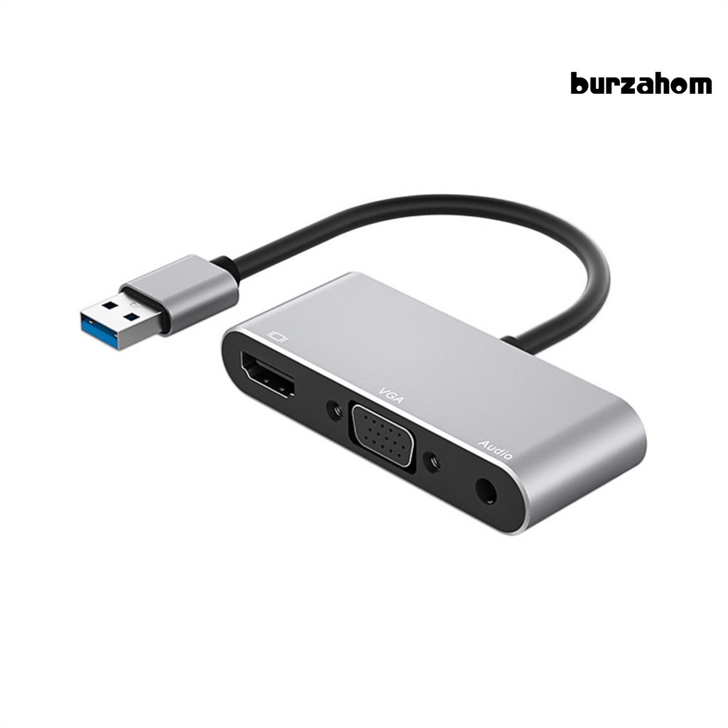 Bộ Chuyển Đổi Video Kỹ Thuật Số VGA 1080P 2 Trong 1 USB3.0 Sang HDMI