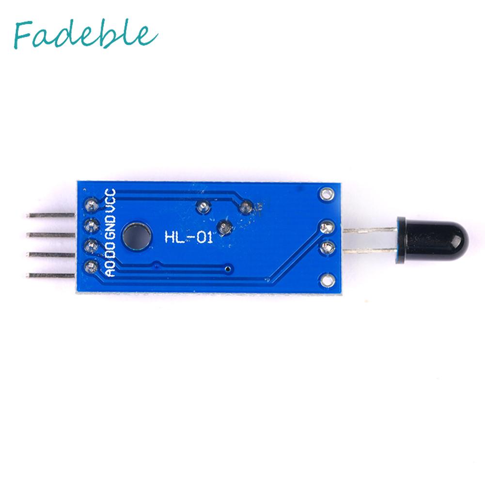Mô-đun Cảm Biến Phát Hiện Lửa Hồng Ngoại 4 Pin 3.3V-5V Cho Arduino Tự Làm