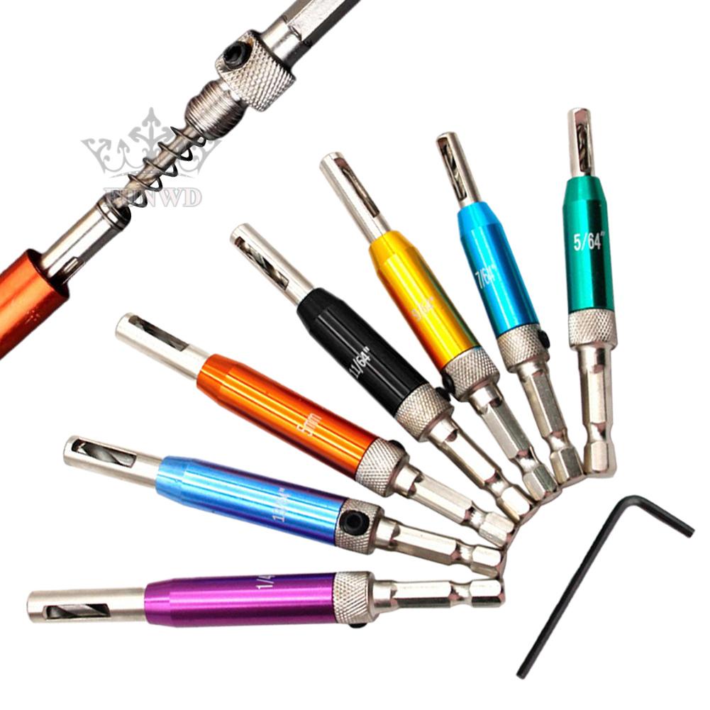 【FUNWD】Hinge Drill Bits Locating Hole 7PCS Cabinet Carpenters Door Cabinet Hinge