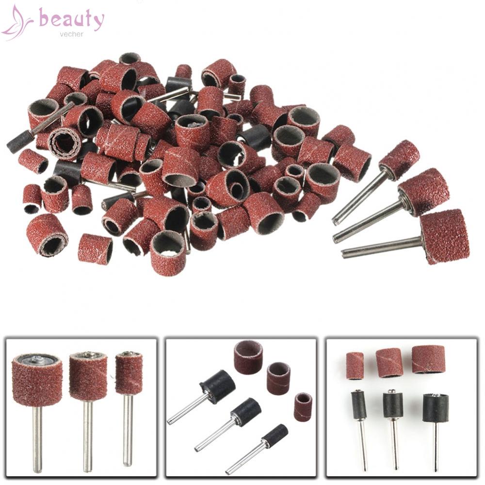 Bộ 102 Miếng Giấy Nhám Đánh Bóng Móng Tay 1 / 2 '' 3 / 8 '' 1 / 4 ''