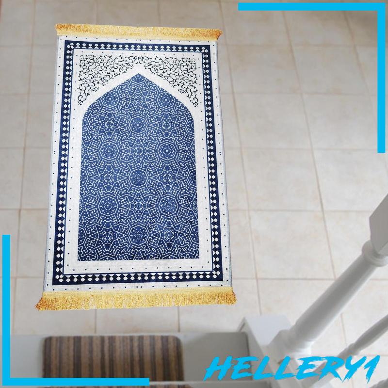 Thảm Cầu Nguyện Hình Chữ Nhật Bằng Polyester In Họa Tiết Thổ Nhĩ Kỳ Phối Tua Rua Thanh Lịch Cho Nam Và Nữ