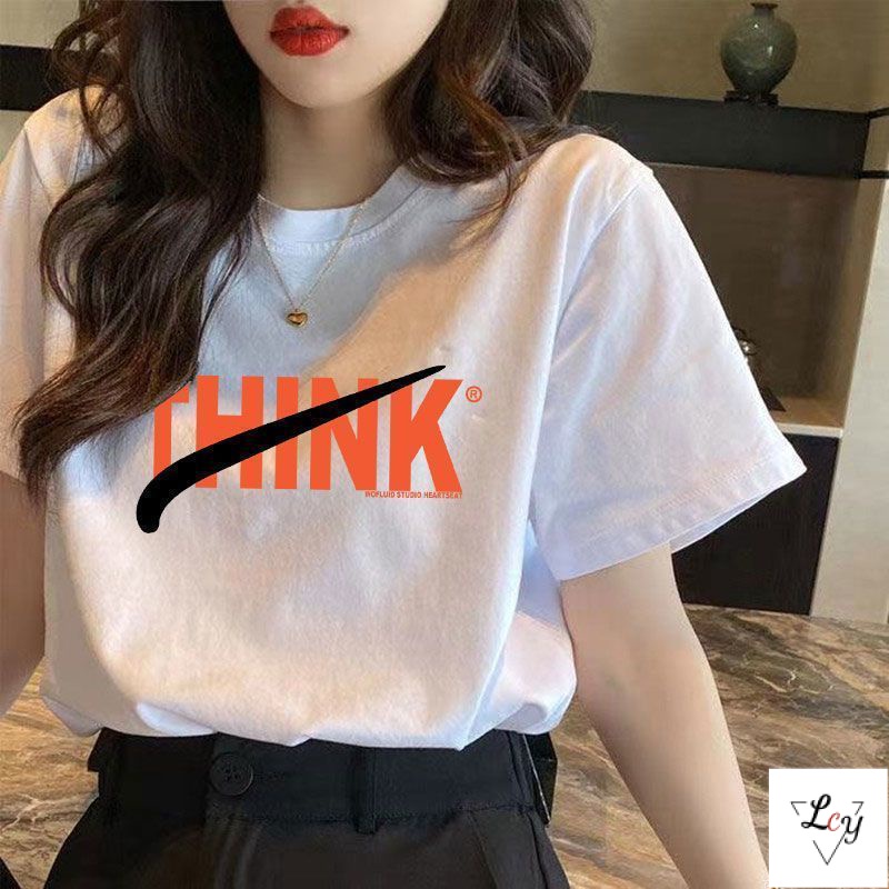 Áo Thun Cotton Tay Ngắn Dáng Rộng Phong Cách Thời Trang Hàn Quốc 2023