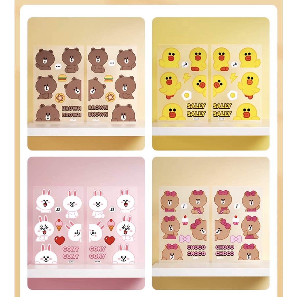 Sticker Brown Cony Sally Choco dán xe khổ lớn