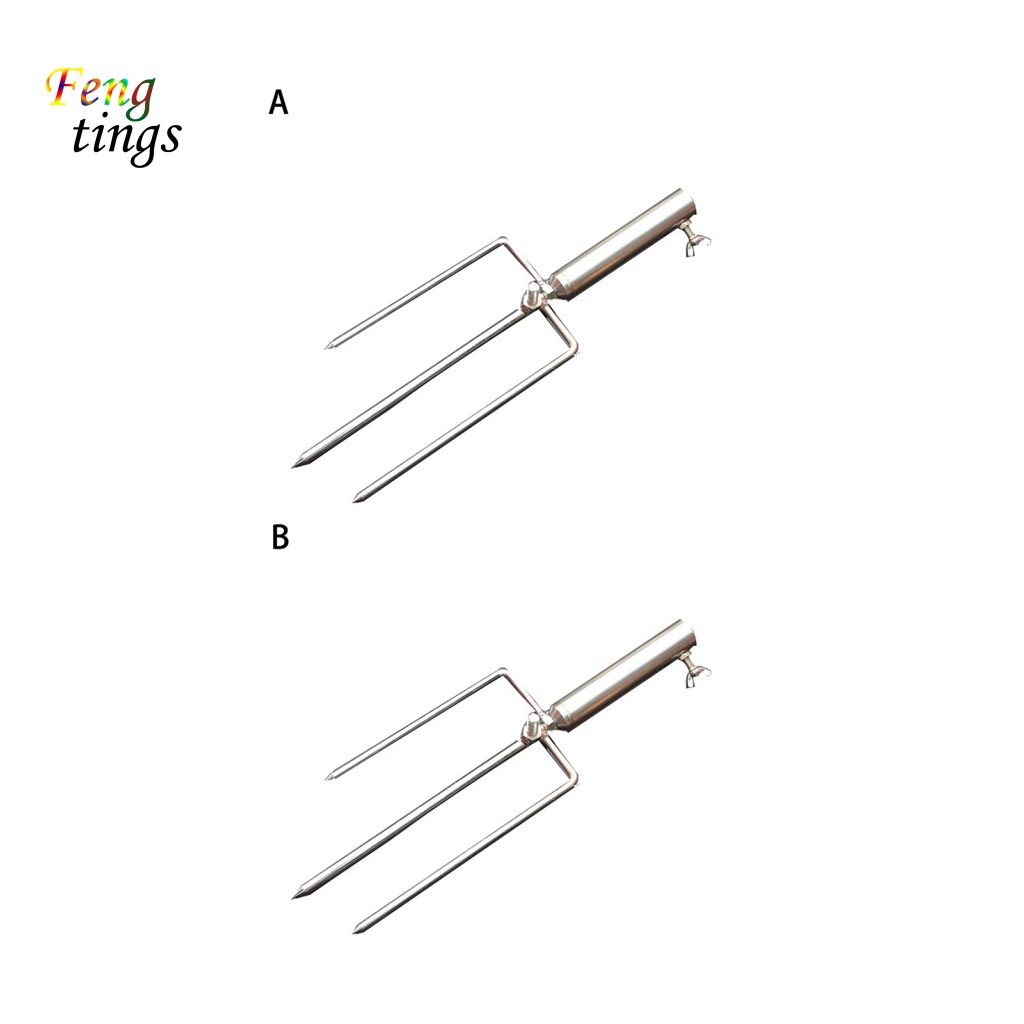 Giá Đỡ Dù Câu Cá Hình Tam Giác Bằng Thép Không Gỉ Dày Dặn Chống Gió