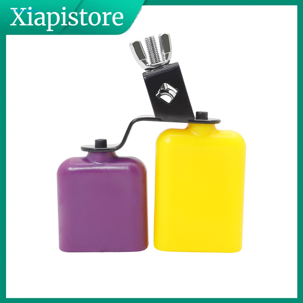 [Xiapistore] Nhạc Cụ Gõ Trống Chuông Bò Gõ Tiếng Ồn Đôi Gắn Trên Cao Thấp