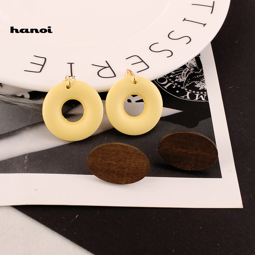 Khuyên Tai Nữ Bằng Gỗ Thời Trang Cổ Điển