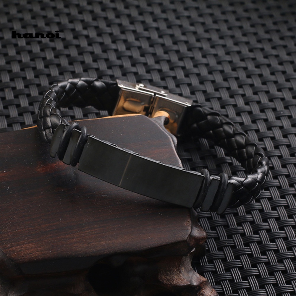 Vòng Tay Dây Da Giả Thời Trang Cá Tính Cho Nam