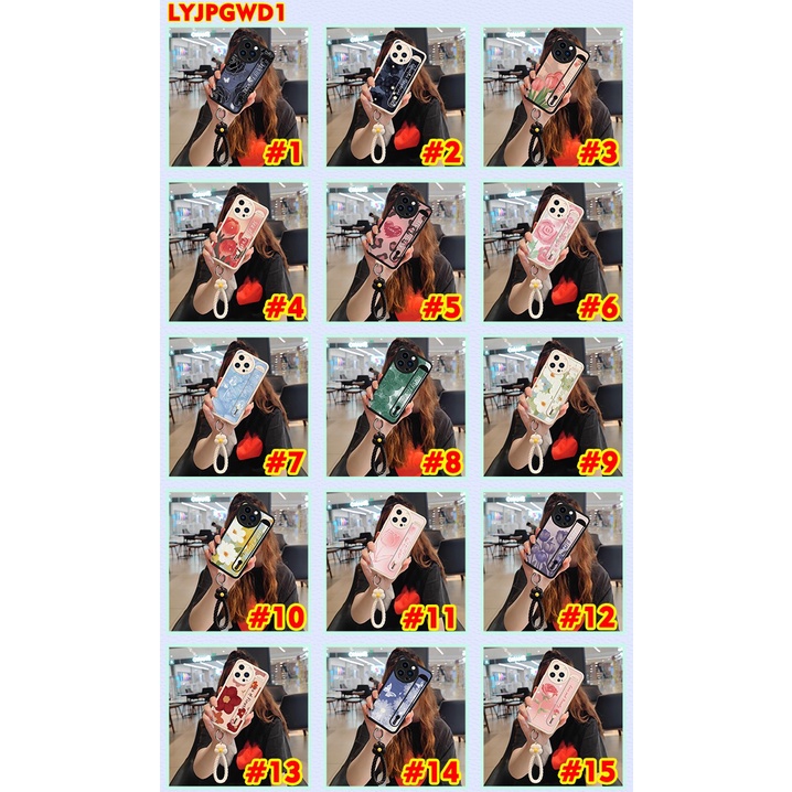 Lambskin Raised lens Phone Case For OPPO Find X5 Pro for Girls Flower bracelet youth originality top grade Soft shell lovely