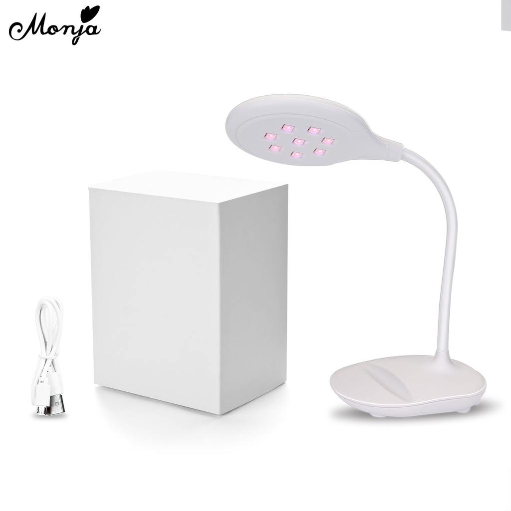 Monja Đèn LED UV 8 Bóng Chuyên Dụng Hong Khô Sơn Móng Tay Nhanh Chóng