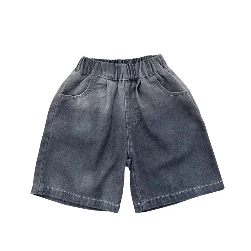 Quần Short Denim Mỏng Màu Gradient Phong Cách Mới 2023 Cho Bé Trai