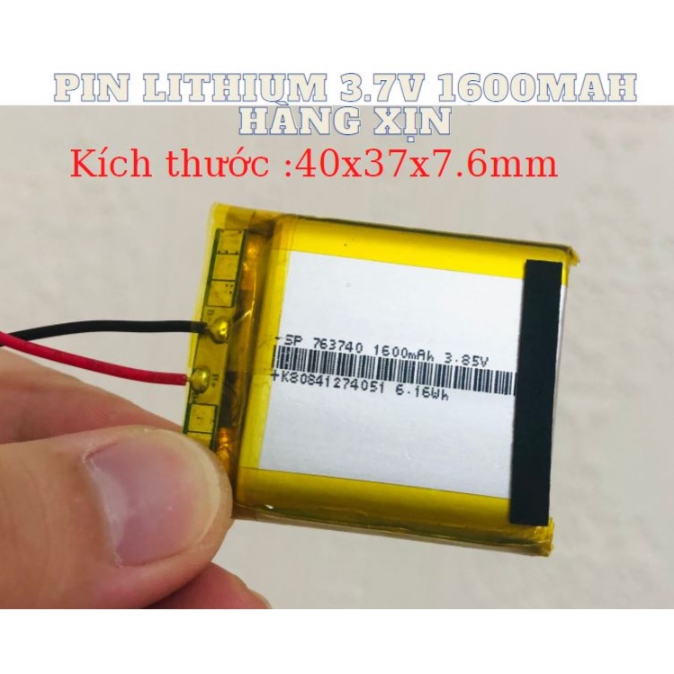 Pin Li-Po Lithium 3.7V Dung Lương Từ 40-15000mAh